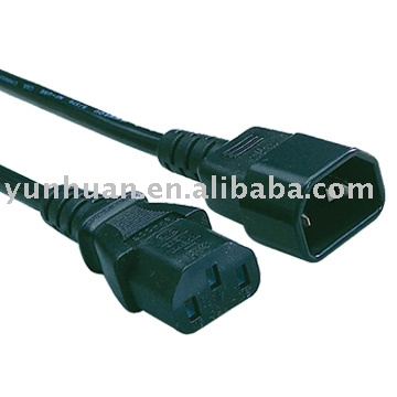 Power cord plug to socket c13 c14